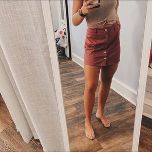 Pink Forever 21 High Waisted Skirt